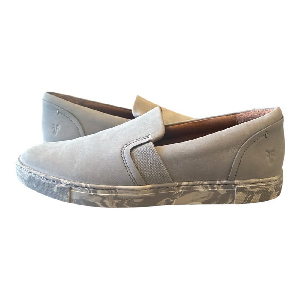 Frye Ivy Leather Slip-On Sneakers - Marbled Ice (Size 8.5) - Picture 2 of 12